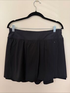 Calvin Klein Black Women's Athletic Skort with Built-In Shorts